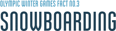 Olympics Fact No 3 - Snowboarding